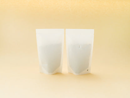 カミエコ® コーヒーパック白　スタンド袋バルブ付