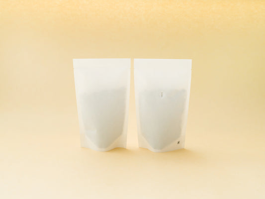 カミエコ® コーヒーパック白　スタンド袋バルブ付